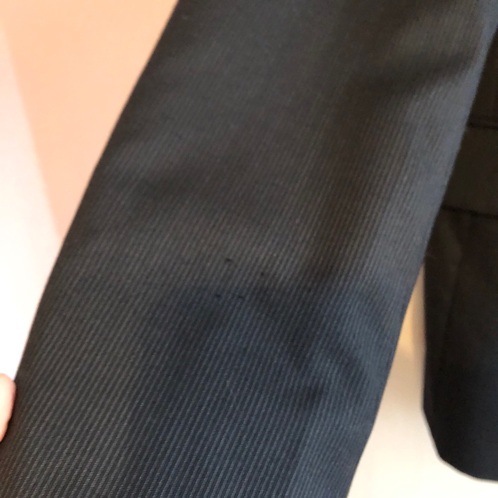 VALENTINO BLAZER SPORT COAT JACKET 42R Black PIN Micro-striped MADE IN ITALY - Picture 2 of 5